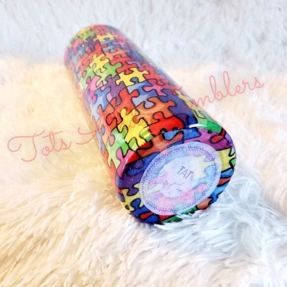 Autism Awareness 20 oz Hogg Stainless Steel - Picture 5 of 8